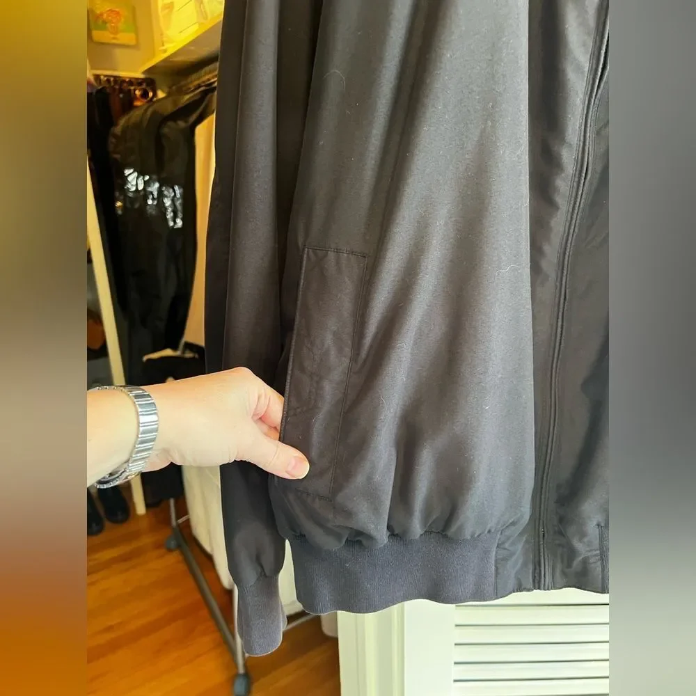 Faconnable Black Windbreaker Jacket